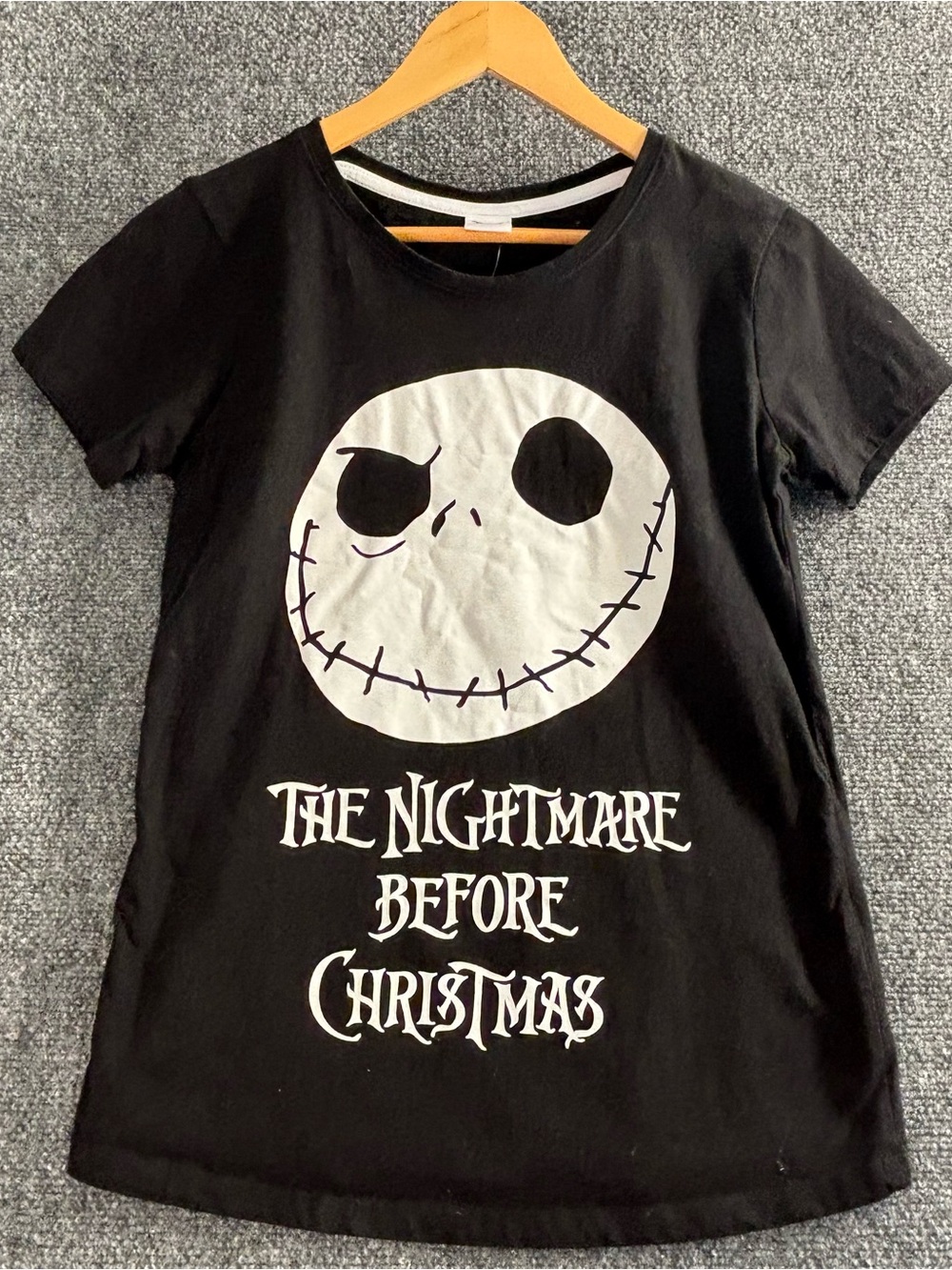 The Nightmare Before Christmas Jack Skellington Graphic Tee - Black & White
